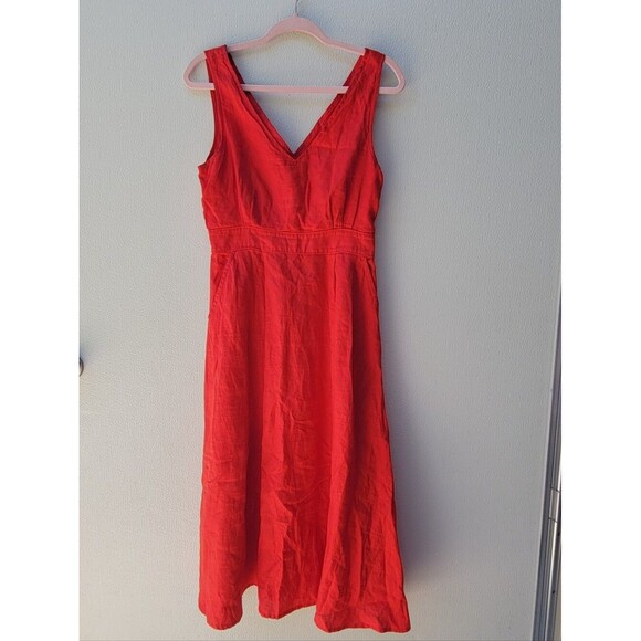 Cynthia Rowley Dresses & Skirts - Cynthia Rowley Red V-Neck Midi Dress Women US 6.